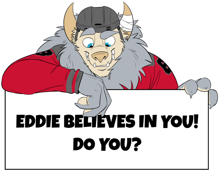 eddie the yeti, eddie the yeti hockey, hockey books, kids hockey books, childrens hockey book